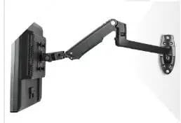 Support de moniteur à bras mécanique en aluminium à mouvement dynamique total XSJ8012W