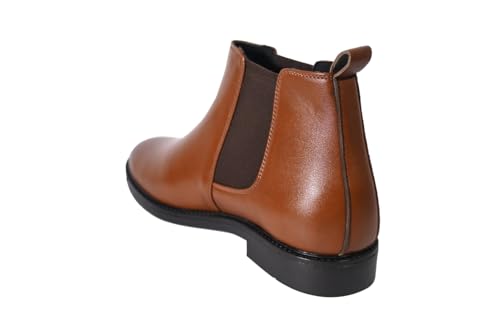 Image of Men's Chelsea Boots | Ankle Boot | Men's High Ankle Slip On Outdoor Fashion Winter Stylish Formal and Semi Casual Chelsea Boot | Slip-On Synthetic Leather