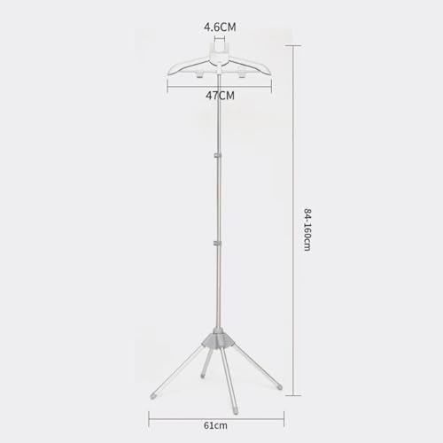 Perchero para planchar plegable de metal para espacios pequeños 5