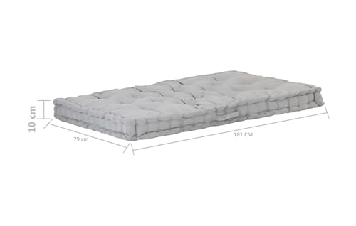 Image of ATOOTFUSION Cotton Box Mattress, 5-Inch Thick, Soft Foldable Floor Mattress Medium Firm, Single Bed Size 72x30X5 Inches (Grey)