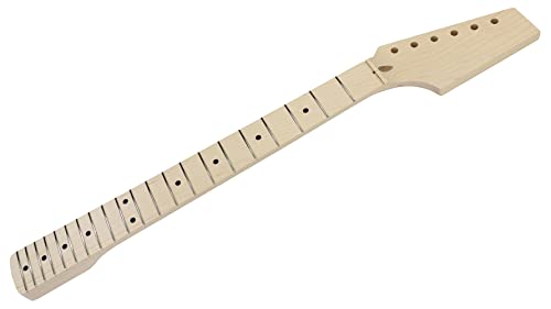 SCUD エレキギターネック ハーフパドル(ヘッド未加工) STタイプ メイプル1P 240R(9.5R) ミディアムジャンボフレット 21フレット HNK-11/95RT