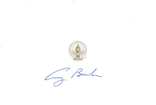 President George H.W. Bush - Signature
