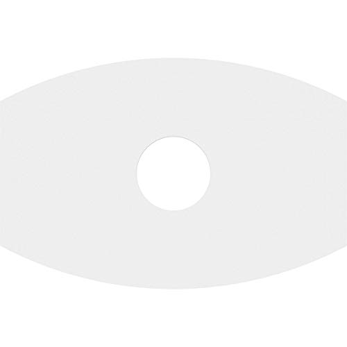 Image of Ekena Millwork CMP28X18KY-06000 Kailey Architectural Grade PVC Contemporary Urethane Ceiling Medallions 28 inchW x 18 5 /8 inchH x 6 inchID x 15 inchC x 1 inchP