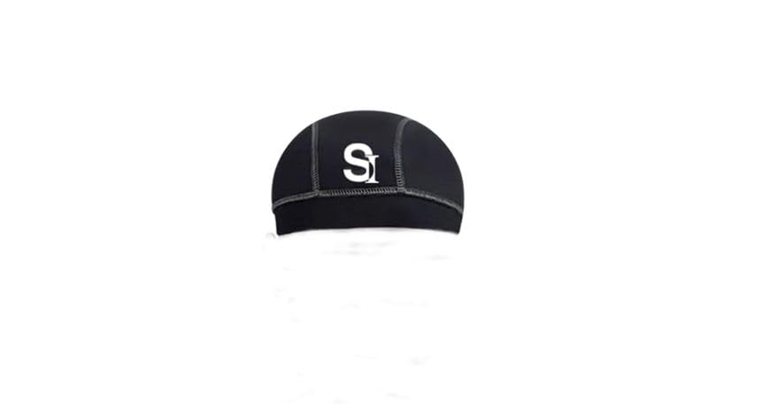 SPORTSYUVASkull Caps for Men, Helmet Design Black