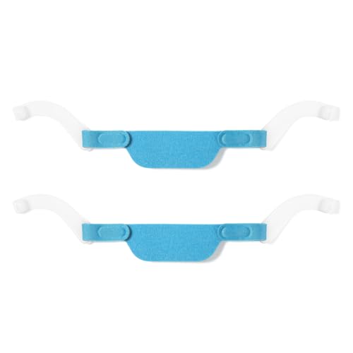 Image of 2 Pack Replacement Headgear Strap for DreamWear Nasal Pillow Mask,High Elastic Soft Headgear with Arm for DreamWear Respironics Headgear Breathable and Adjustable Headband Strap, Blue
