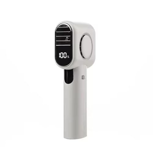 Uxsjakjsd Ventilador Mini Turbo Silencioso Sin Aspas, Potente Soplador de 100 Velocidades, 4000 MAh, Portátil USB con Pantalla LED.