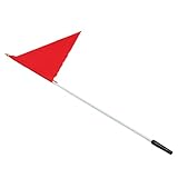 MOTHNUR Mástil para Motocicleta Todoterreno Resistente con Bandera Roja de Alta Visibilidad, Compatible con Atv y Vehículos Offroad, Fácil Instalación para Seguridad en Rutas de Aventura