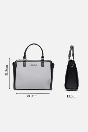 Image of Allen Solly Allen Solly Women Brand Logo Printed Textured Laptop Handbag
