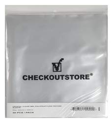 CheckOutStore (300) Crystal Clear Plastic OPP Sleeves for 12