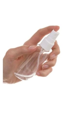 Kapak, 5 Adet 100 cc Parfüm Dezanfektan Şişe'si Plastik Fısfıslı Cok Amaclı Siyah Boş Şişe