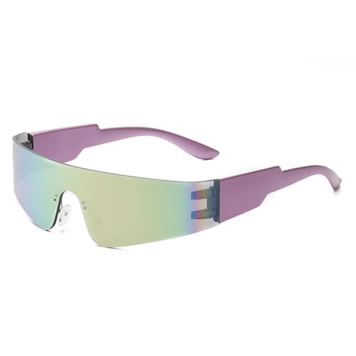 Lunettes de soleil rimless femmes vintage steampunk lunettes de fête miroir pour un look punk unique