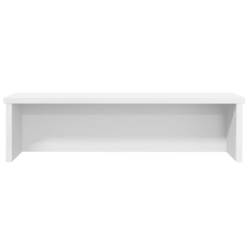 Półki kuchenne można układać w stos, z materiału drewnopochodnego, białe, 60 x 15 x 16 cm, 2 szt., kompaktowe, do organizera kuchennego, przechowywania i porządkowania na blacie roboczym i
