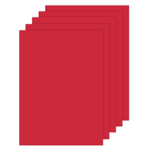 Image of Lakeer A3 Red Color Board - Cardstock Paper Board, Hardboard | 600 GSM - Pack of 5 Pcs | for Scrapbooking, Art, Craft, Postermaking, DIY, Etc.