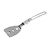 Mini łopatka do woka ze składanym uchwytem przybory kuchenne na kemping piesze wycieczki piknik ultralekka zastawa stołowa wielokrotnego użytku na zewnątrz piknik turystyczny przyjazny dla środowiska zdrowy (kolor: Srebrny, rozmiar: 21 x 5 cm)