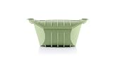 Lékué Estuche de vapor hondo silicona platino verde, 3-4 personas, 2000 ml