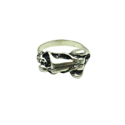Bague argent massif 925 Couple alliance originale R001260