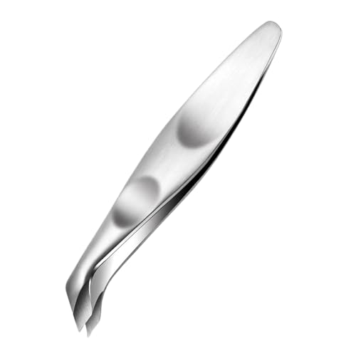 Herramienta para cortar cutículas, removedor de piel muerta, pinza de acero inoxidable, corte de precisión y agarre ergonómico, construcción de acero inoxidable, 3.15 pulgadas, para el cuidado de uñas