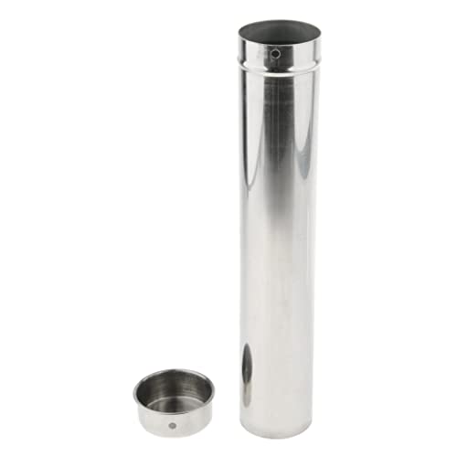 Generic Stainless Steel Boxes Pipette Tube 35cm 14'', to Storage and Protect, 350mm, Silver