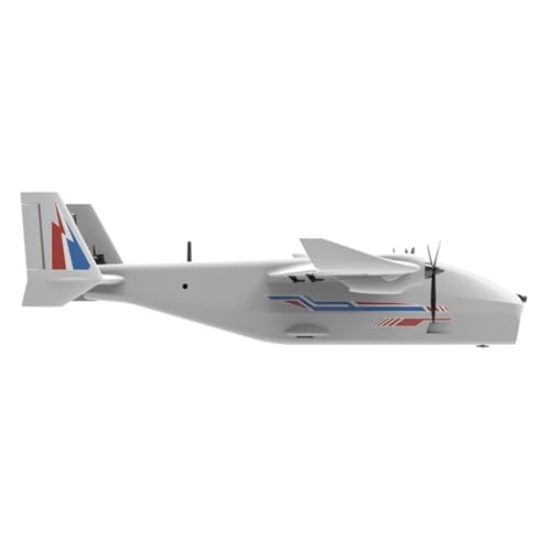 Modelo de avión Orca FPV de metal: el regalo ideal de construcción blanca 4