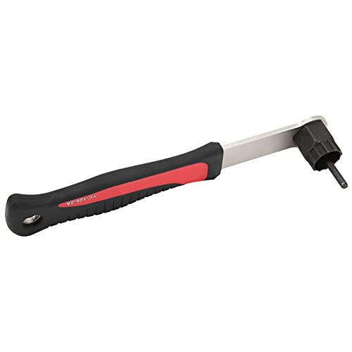 Baxnore 自転車カセットフリーホイールレンチ修理ツールアルミニウム合金スチールラバーマウント除去ロードバイクメンテナンスのための耐久性のある軽量23.5cm 257g