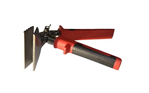 Zeluga Zl180 3.25In. Curverd Jaw Offset Sheet Metal Hand Seamer, Sheet Metal Bender Tools For Flattening Metal, Red/Black #TOP1