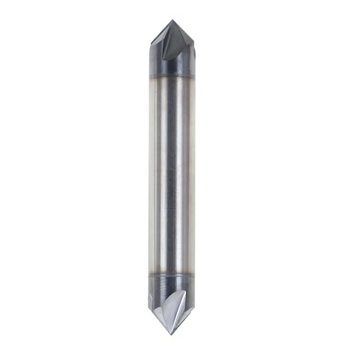 Image of 3 /8 Inch Helix Carbide End Mill 90 Degree Double End ATialn Coated 4 Flute