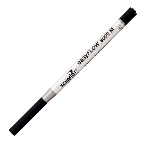 Image of Schmidt 9000 Easy Flow Hybrid Ballpoint Refill Medium, Black, 2 Pack Blister (SC58143)