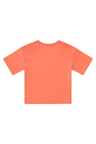 Image of Champion Kids Clothes Girls Original Boxy Script Tee (Large, Sugar Peach)
