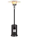 41,000BTU Patio Heater Propane Outdoor Heater with Portable Wheels Garden Heater Porch & Deck Heater Floor-Standing Commercial & Residential LP Gas Steel Power Coated ETL Certification (Mocha)