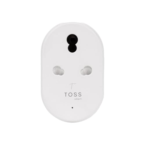 Toss Smart 16A Wi-Fi Smart Plug with Energy Monitoring | Compatible with Alexa & Google Assistant | No Hub Required | For AC, Geyser & Heavy Appliances | 18-Month Warranty