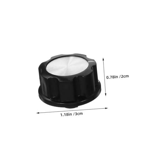 Juego de 3 perillas de control para electrodomésticos de cocina: para ollas a presión, freidoras de aire y otros aparatos, fáciles de instalar, color negro miniatura 2