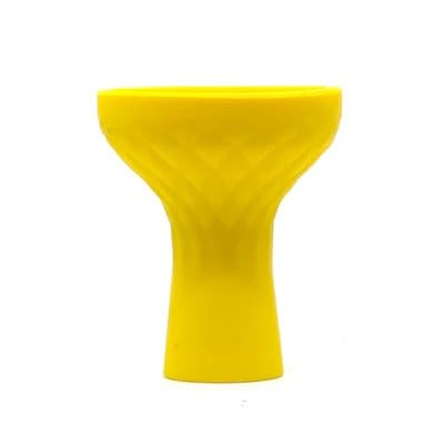 CYRIL Silicone Hookah Bowl Classic Large 4 5-inch Diameter Yellow Color Heat-Resistant Easy to Clean Universal Fit for