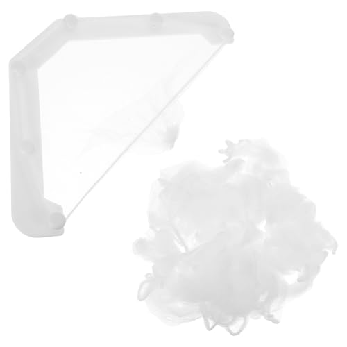 Colador desechable para fregadero con soporte triangular blanco