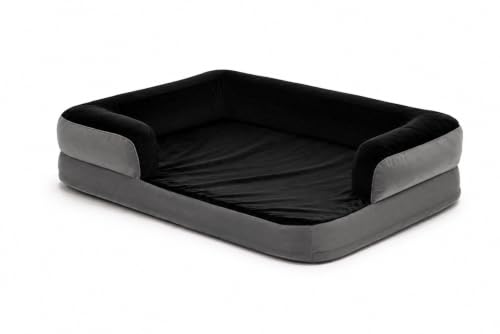 Image of Cutepups Orthopedic Dog Bed Comfortable Dog Mattress for Sleeping, Washable Cover and Non-Slip Bottom Pet Bed for Dogs (XXL Size Black and Grey)