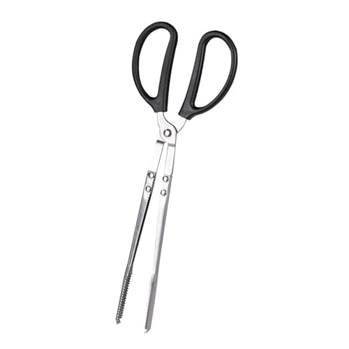 Dualoai Multifunktionale Müllzange mit Edelstahl Greifer Und Brennholzheber für Picknicks Im Freien, 36cm