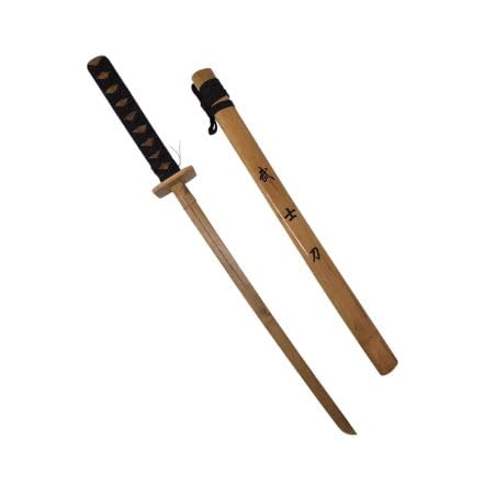 Spaziomlitare Katana in bamboo legno bambu' con fodero laccato 74cm completamente in legno fodero laccato