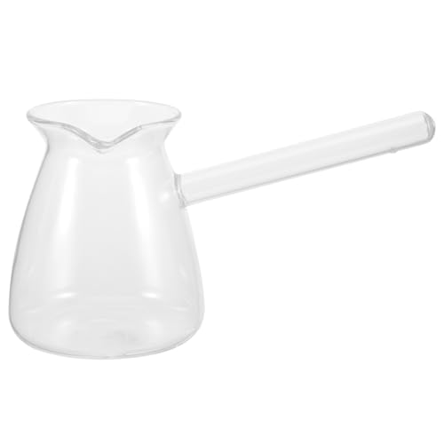 Olla para salsa de vidrio borosilicato de 450 ml resistente al calor 2
