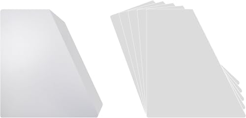 (150) 12" Record Divider Cards - SLOPED Lesser Cut - White, Economical 30mil - 12" x 13 1/8" - #12NS13WH30DI