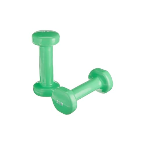 Sammons Preston Vinyl-Coated Iron Dumbbells 2 lb Pair