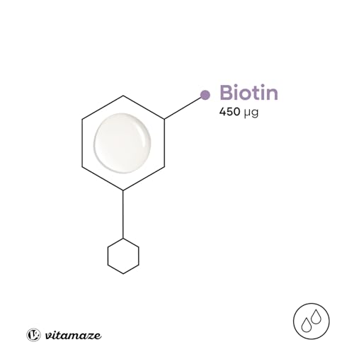 Biotin Tropfen mit EMULDROP Technologie für maximale Aufnahme 100 Tage (50 ml) vegan und sublingual für Haare Haut und Nägel ohne Konservierungsstoffe