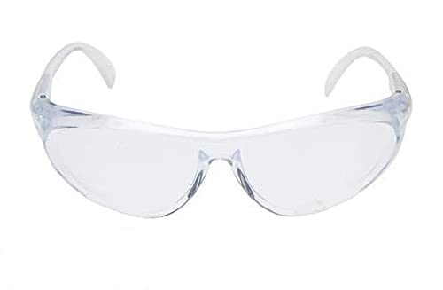 SHOPOLIFE Anti dust, Cycling, Driving, Chemical/Medical/Laboratory Work Eye Protection Safety White Clear Glasses for Men Women (1 piece) (B0D423BPRD) Amazon Price History, Amazon Price Tracker
