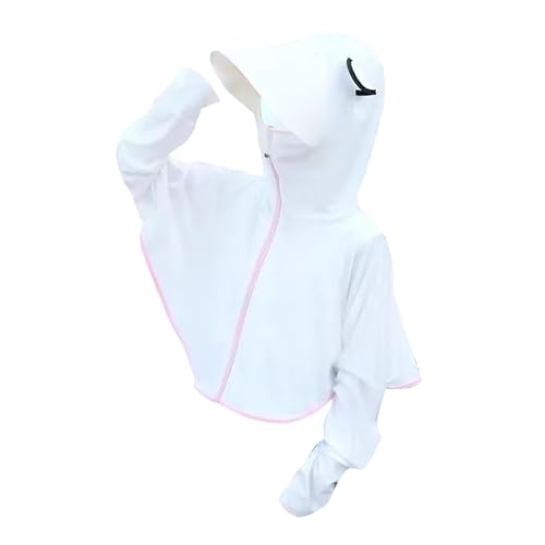 Kids Girls Boys Anti-𝐔v Shirt Hooded Sun 𝐏rotection Shawl Outdoor Cycling Driving Ice 𝐒ilk Sunscern