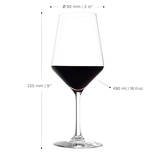 Stölzle Lausitz Bicchieri da Vino Rosso Revolution Set di 6, 490 ml – Calici in Cristallo di Alta Qualità per Vini Rossi – Lavabili in Lavastoviglie e Resistenti agli Urti - immagine 3