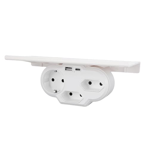 Generic Protector contra Sobretensiones del Extensor de Salida con Estante para el Divisor de Toma de Pared Que Ahorra Espacio en la Oficina en Casa