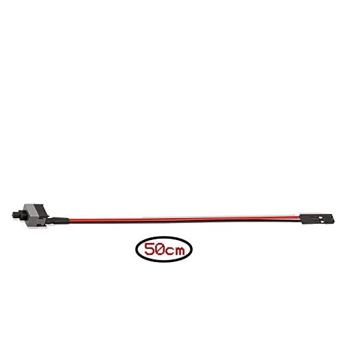 Image of Hulk 2 Pack 2 Pin SW PC Case Power Cable on /Off Push Button ATX Computer Switch Wire 45cm-Multicolor