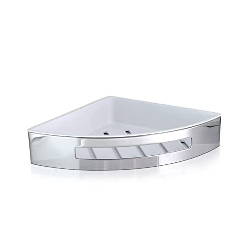 NEWLIA Bathroom Shower Trangle Shelf Corner Storage Rack Organizer Wall Mounted Shelves Stainless Steel Basket Kitchen Accessories