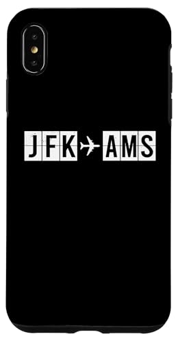 JFK AMS�t���C�g���[�g�j���[���[�N����A���X�e���_���ւ̃R�[�h �X�}�z�P�[�X iPhone XS Max �p