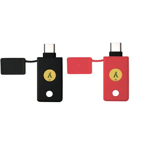 Coque de protection YubiKey 5C NFC en silicone noir rouge étui anti-choc pour clé de sécurité