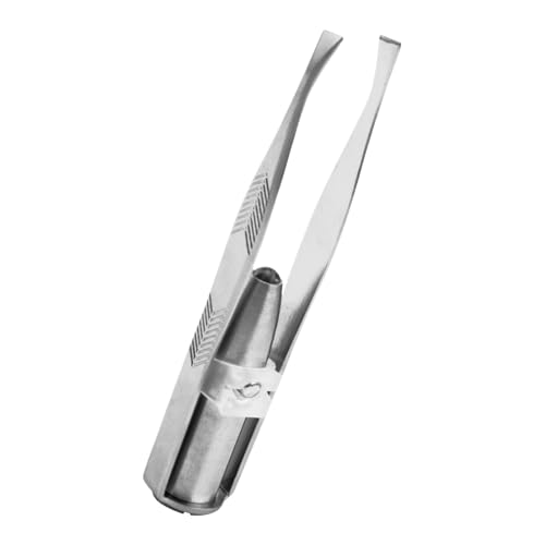 Pinzas iluminadas genéricas - Herramienta de belleza LED, depiladora de cejas de acero inoxidable, accesorios de maquillaje de precisión, pinzas de cuidado profesional | Ayuda cosmética para cejas de