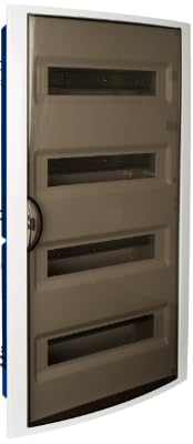 Cuadro eléctrico empotrar pladur 56 elementos garras marco blanco y puerta fumé SOLERA 5270PFHG